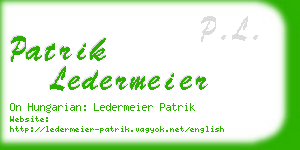 patrik ledermeier business card